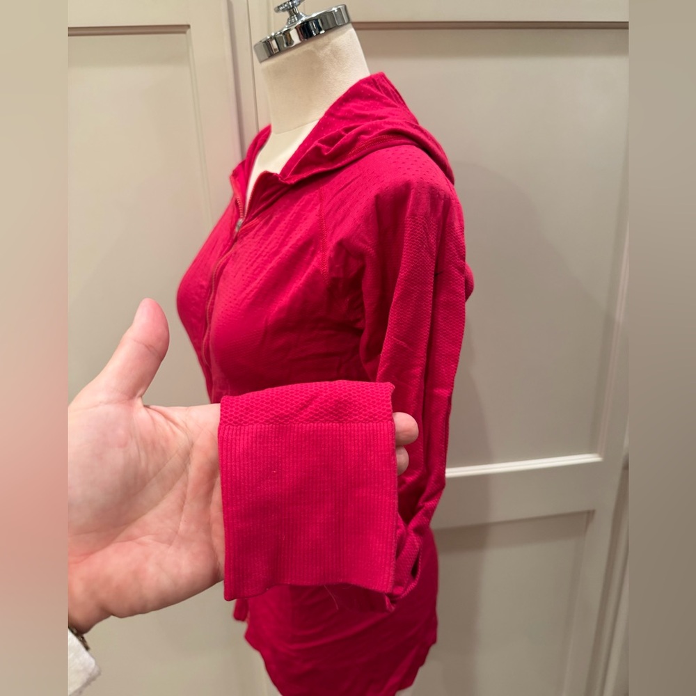 Nike pink fit dry zip Athletic Hoodie - Picture 2 of 5